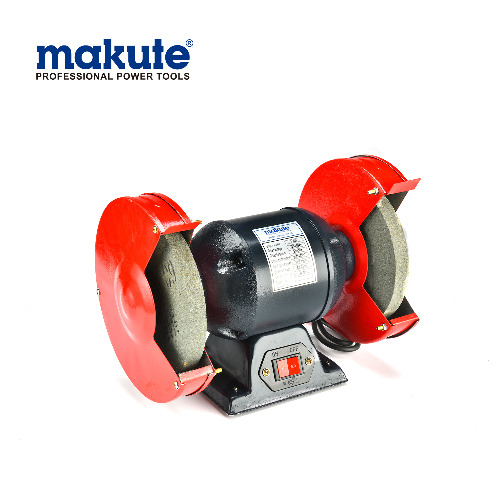 Makute herramienta industrial de alta calidad amoladora de banco 370 W máquina pulidora herramienta de banco eléctrica